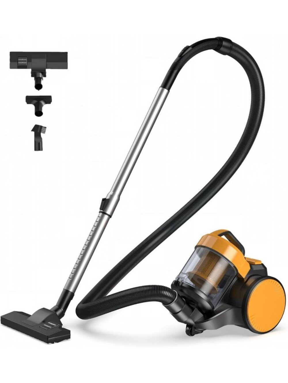 Powerful Corded Canister Vacuum Cleaner, 16Kpa Suction, Ideal for Home Cleaning